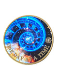 1 - 10 Year Time Spiral Universe One Day At A Time Serenity Prayer Medallion