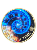 1 - 10 Year Time Spiral Universe One Day At A Time Serenity Prayer Medallion