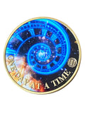 1 - 10 Year Time Spiral Universe One Day At A Time Serenity Prayer Medallion