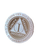 1 Year .5 oz .999 Fine Silver AA Medallion Trust God Clean House Help Others Doctor Bob Chip