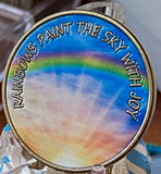 Rainbows Paint The Sky With Joy Peace Within The Storm Medallion