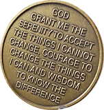 Time Spiral Universe One Minute At A Time Serenity Prayer Medallion