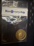 RecoveryChip 1 Year bronze AA medallion in RecoveryChip branded packaging