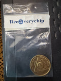 RecoveryChip 6 Month bronze AA medallion in RecoveryChip branded packaging