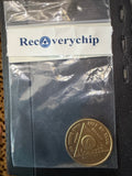 RecoveryChip packaging label with 6 Month bronze medallion front