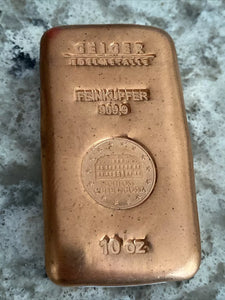 Geiger Edelmetalle 10 Oz .999 Copper Bar