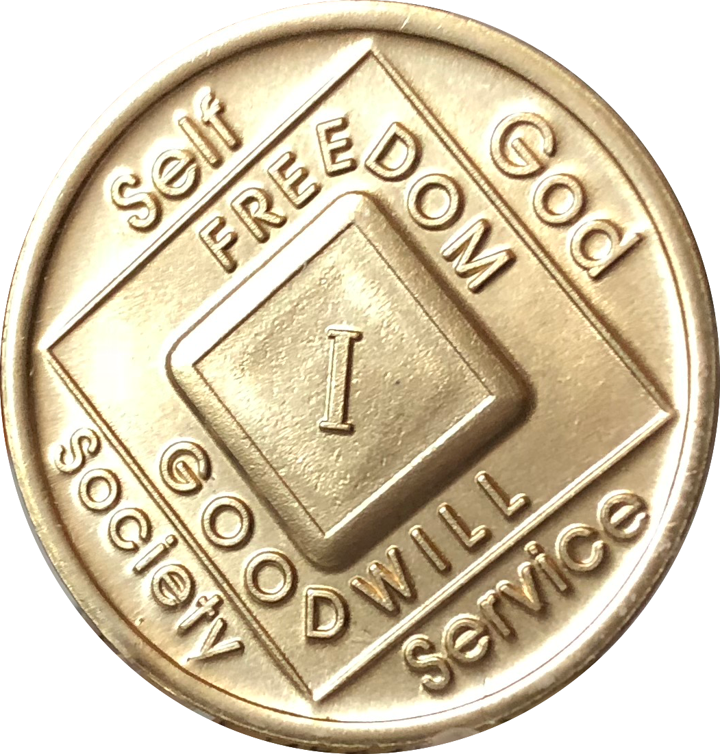 1 Year NA Bronze Medallion Official Narcotics Anonymous Clean Time