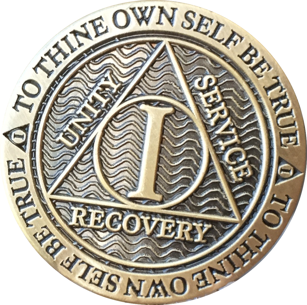 Aa Chip Script 2 Year AA Chips Sobriety Coins Given By Members of Alcoholics Anonymou ...