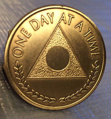 Al-Anon Bronze Recovery Medallion Coin Bronze Year 1 - 65 or Plain Center Alanon - RecoveryChip