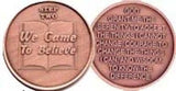 Step 2 Copper Twelve Step Medallion AA NA Recovery 12 Steps Serenity Prayer Chip - RecoveryChip