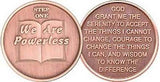 Step 1 Copper Twelve Step Medallion AA NA Recovery 12 Steps Serenity Prayer Chip - RecoveryChip