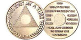 Lot of 10 Al-Anon Bronze Recovery Medallion Coin Bronze Plain Center Alanon - RecoveryChip