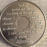 Aluminum AA Alcoholics Anonymous 24 Hours Medallion Desire Chip Coin 24hrs - RecoveryChip