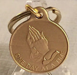 Serenity Prayer Praying Hands One Day At A Time AA Keychain Key Chain  ODAAT - RecoveryChip