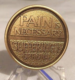 Circle Triangle Pain Is Necessary Suffering Is Optional Medallion Chip Coin AA - RecoveryChip