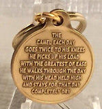 Camel Poem Key Chain Bronze One Day At A Time AA NA Recovery Keychain ODAAT - RecoveryChip