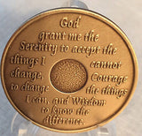 Set of 5 Alcoholics Anonymous 1 Month Recovery Coin Chip Medallion Token AA - RecoveryChip