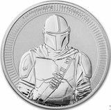 2021 Niue 1 oz Silver Coin $2 Star Wars The Mandalorian BU