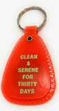 1 Month NA Keytag Orange Narcotics Anonymous Keychain 30 Days Clean & Serene