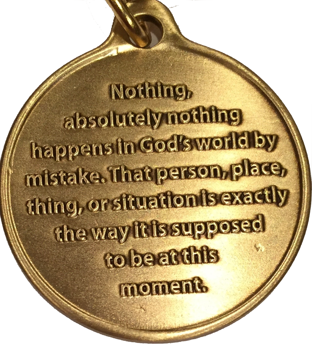 Acceptance Is The Answer Beach Sunrise Bronze AA Keychain 449 417