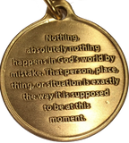 Acceptance Is The Answer Beach Sunrise Bronze AA Keychain 449 417 - RecoveryChip