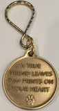 Always Remembered Forever Loved - A True Friend Dog Pet Memorial Keychain RecoveryChip Design - RecoveryChip