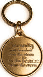 Serenity Peace Within The Storm Color Rainbow Keychain - RecoveryChip