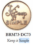 Bulk Roll Of 25 Keep It Simple / Serenity Prayer Medallions