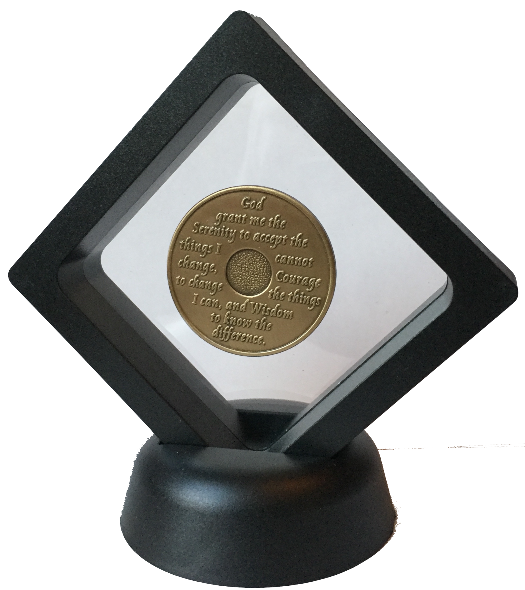Personalized Couples AA Coin Holders - Recovery Token Display - AA Medallion  Plaques