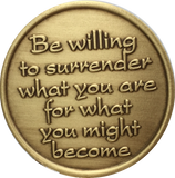 Change Is The Essence Of Life Color Rainbow Butterfly Surrender Medallion Chip - RecoveryChip