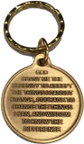 Change Is The Essence of Life Color Butterfly Bronze Serenity Prayer Keychain - RecoveryChip