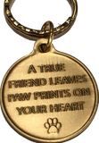 Dog Dad - A True Friend Dog Pet Keychain RecoveryChip Design - RecoveryChip