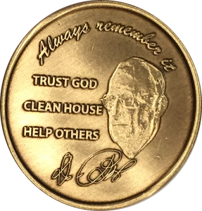 Bulk Lot Dr Bob Rx Prescription Bronze AA Founders Medallion Always Remember It Chip - RecoveryChip