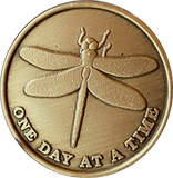 Dragonfly One Day At A Time Medallion With Serenity Prayer