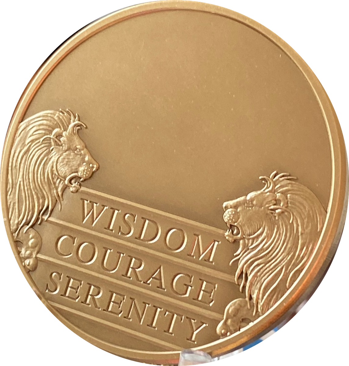 Engravable 16 Year AA Medallion Large Heavy Bronze – 1½” Challenge Coi ...