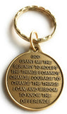 Dragonfly One Day At A Time Keychain With Serenity Prayer