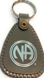 18 Month NA Keytag Gray Narcotics Anonymous Grey Keychain Clean & Serene