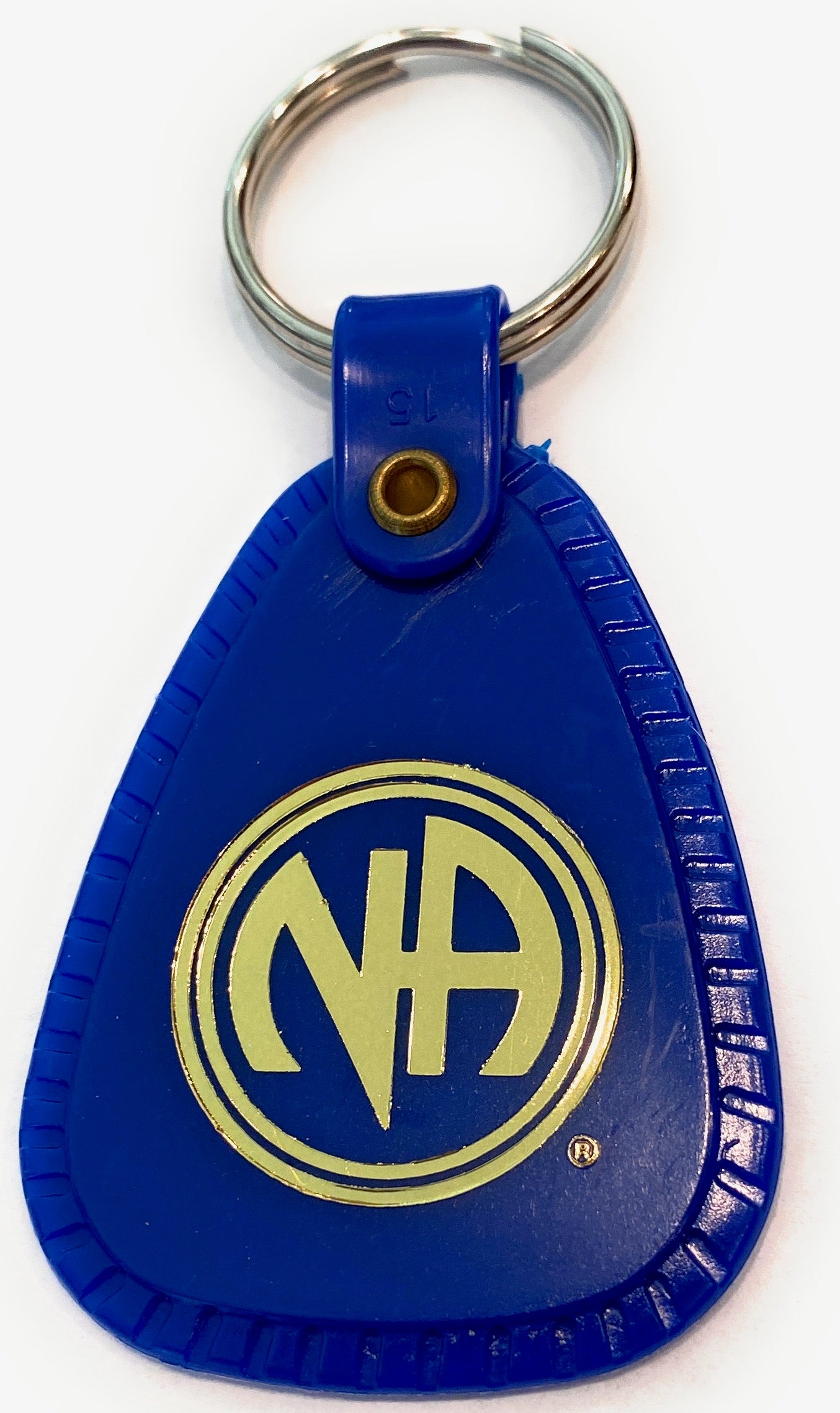 ☆nff☆ anonymous stuff key ring nff1 6 Month NA Keytag Blue Narcotics Anonymous Keychain Clean