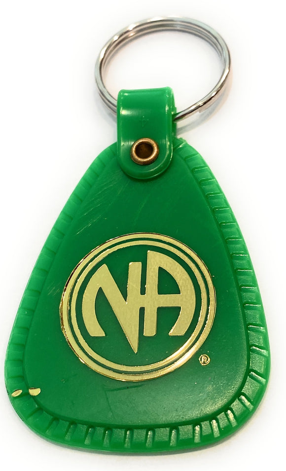 Aa Keychains 2 Month NA Keytag Green Narcotics Anonymous Keychain 60 Days Clean & S ...