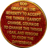 Like A Phoenix I Will Transform Gold Plated Flames Ashes Serenity Prayer Medallion Coin