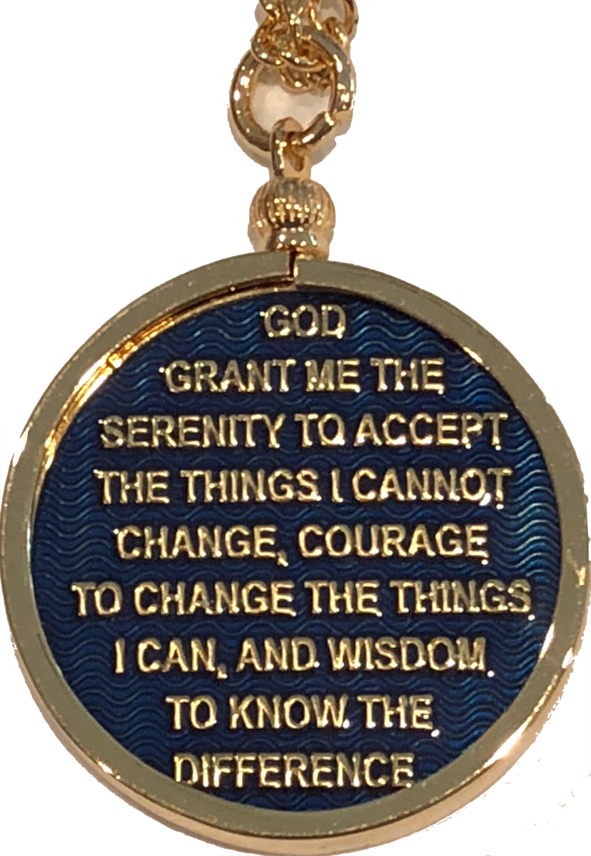 Recoverychip Reflex or Elegant AA Medallion Chip Holder Necklace Gold