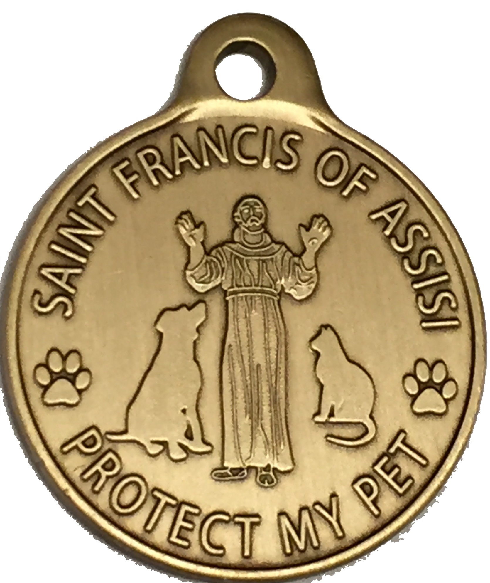 Personalized st francis top pet tag