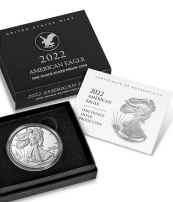 American Eagle 2022 One Ounce Silver Proof Coin San Francisco S 1oz
