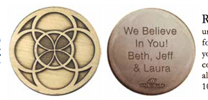 Personalized Engraved Renewal Bronze Medallion - RecoveryChip