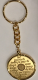 AA Medallion Holder Sobriety Chip Keychain 18k Gold Plated For Wendells - RecoveryChip
