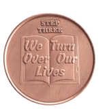 Copper Sobriety Step Medallions Steps 1 2 3 4 5 6 7 8 9 10 12 AA NA 12 Step Programs - RecoveryChip