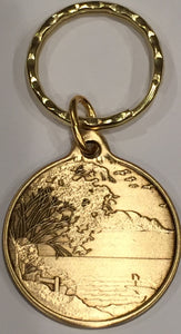 Serenity Is When I Stop Wishing For A Better Yesterday Medallion Keychain - RecoveryChip
