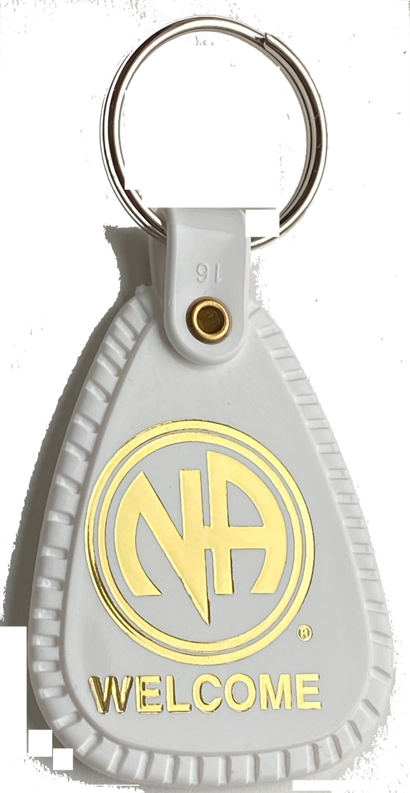 NA Clean Time Keytags Plastic Narcotics Anonymous Keychains