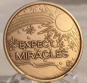 Expect Miracles Bronze Medallion - RecoveryChip