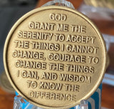 Starfish Beach One Day At A Time Medallion With Serenity Prayer